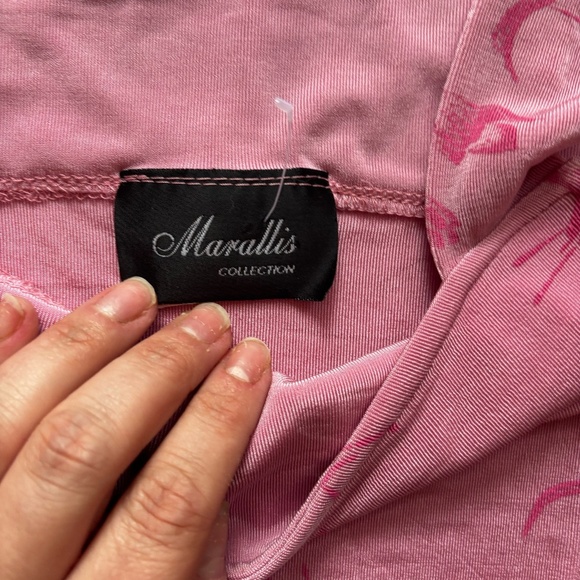 vintage 90s /80s square neck stretchy rose print top - Picture 4 of 8